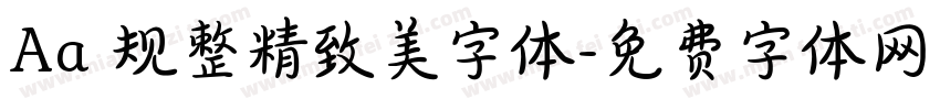 Aa 规整精致美字体字体转换